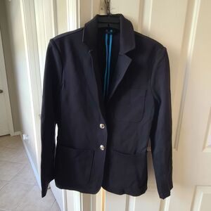 LOHLA The Clubhouse Black Women's Blazer with Silver Star Buttons Size SMALL